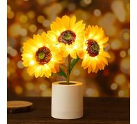 Sunflower Lamp Birthday Gifts for Women Sunflowers Flower Lamp Night Light for Bedroom Decor Dimming Table Anniversary Valentines Day Birthday Gift for Her Mom Wife Friends Girlfriend Teacher Grandma