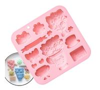 Sunflower Mold Tool, Silicone Baking Tray Pan Set, Non Stick with Flexible Design, Multi Use Dessert Making System Mold, Kitchen Tool with Cute Style, Cute Bakings Accessory for Cookie Chocolate