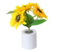 Sunflower Night Light, Rechargeable LED Artificial Sunflower Lamp, Sunflower Birthday Gift for Women Mom Wife Mother's Day