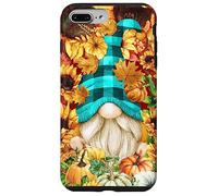 Sunflower Pattern Autumn GNOME For Women Pumpkin Fall Yall Carcasa para iPhone 7 Plus/8 Plus