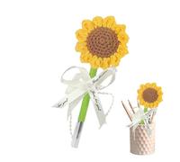 Sunflower Pen - Artificial Sunflower Pens | Knitted Handmade Writing Tool Supplies Decor Stationery for Work Girls Kids Offices School Teachers Party Favor Wedding presents