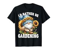 Sunflower Retirement GNOME For Mom ID Rather Be Gardening Camiseta