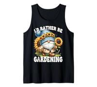 Sunflower Retirement GNOME For Mom ID Rather Be Gardening Camiseta sin Mangas