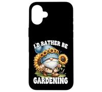 Sunflower Retirement GNOME For Mom ID Rather Be Gardening Carcasa para iPhone 16 Plus