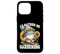 Sunflower Retirement GNOME For Mom ID Rather Be Gardening Carcasa para iPhone 16 Pro MAX