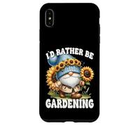 Sunflower Retirement GNOME For Mom ID Rather Be Gardening Carcasa para iPhone XS MAX