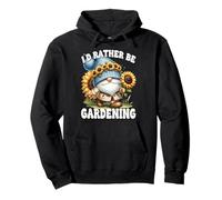 Sunflower Retirement GNOME For Mom ID Rather Be Gardening Sudadera con Capucha