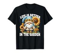 Sunflower Retirement Saying Dad Life Is Better In The Garden Camiseta