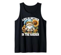 Sunflower Retirement Saying Dad Life Is Better In The Garden Camiseta sin Mangas
