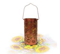 Sunflower Solar Lantern - Hangable Night Light, Waterproof Design with Decorative Projection, Solar Lamp, Desk Lamp, Outdoor Light for Balcony Backyard Patio Driveway Walkway Lawn and Garden Spaces