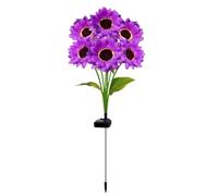 Sunflower Solar Lights Outdoor - Waterproof Realistic Garden Decor - Solar Garden Flower Lights Outdoor | for Yard Patio Porch Courtyard Lawn Fence Pathway Doorway Home Camping Spring Summer Night