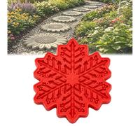 Sunflower Stepping Stone Mold, 11.8'' DIY Concrete Casting Mold for Garden Walkways, Flower Cement Paver Molds for Patio, Lawn & Outdoor Decor (1Pcs,Snowflake)