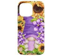 Sunflower Suicide Awareness GNOME with Purple Violet Flower Carcasa para iPhone 14 Pro MAX