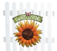 Sunflower Wall Decor, Rustic Metal Flower Art For Home And, Iron Wall Ornament With Farmhouse Style, Elegant Accent For Living Room Kitchen Bedroom Bathroom, Craft Decoration, 41x32cm