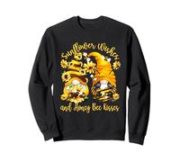 Sunflower Wishes and Honey Bee Kisses with Cute Summer GNOME Sudadera