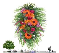 Sunflower Wreath - ABS, Large Artificial Rustic Spring Decor | Summer Wreaths Front Door Decor For Indoor Outdoor Garden Yard Patio Porch Home