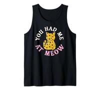 Sunflowers Cat Lovers You Had me At Meow Camiseta sin Mangas