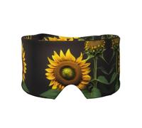 Sunflowers in The Weeds - Orejeras para dormir con correa ajustable para viajes, siesta, trabajo, oficina