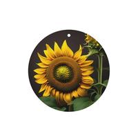 Sunflowers In The Weeds Printing - Ambientador para coche, 10 unidades, hojas colgantes perfumadas con cuerda para el hogar