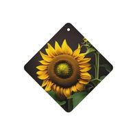 Sunflowers In The Weeds Printing - Ambientador para coche, 10 unidades, hojas colgantes perfumadas con cuerda para el hogar