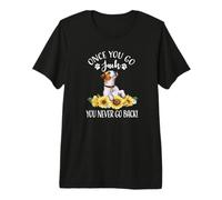 Sunflowers Once You Go Jack Never Back Jack Russell Terrier Camiseta Premium
