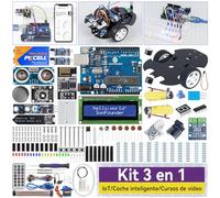 SunFounder Kit Definitivo Compatible con Arduino UNO IDE Scratch,3 en 1 IoT/Coche Inteligente/Kit Básico,Tutoriales Online,Cursos en Video en Inglés,192 Piezas,87 Proyectos,A Partir