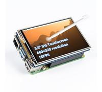 SunFounder Pantalla Táctil IPS LCD SPI de 3.5 Pulgadas 480x320 con Lápiz, Monitor para Raspberry Pi 5/4B/3B+/Zero 2W/Pironman 5/Max, 50 FPS, 65K Colores, 40 pines, Trixie, Ubuntu, Kali Linux, RetroPie