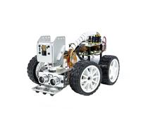 SunFounder Picar-X Kit de Coche Robot con IA para Raspberry Pi 5/4/3B+/Zero 2W, Openclaw LLM ChatGPT/Gemini/Grok, reconocimiento de Voz y vídeo, Python, Scratch, cámara (Raspberry Pi no Incluido)