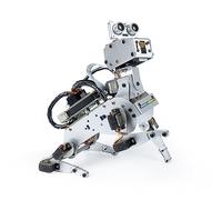 SunFounder PiDog Kit de Perro Robot AI para Raspberry Pi 5/4/3B+/Zero 2W, LLMs ChatGPT-4o/Gemini/Grok, Reconocimiento de Voz y Video, Python,Control por App,Batería,Giroscopio,Cámara (RPI No Incluido)