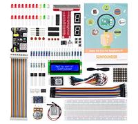 SUNFOUNDER Ultimate Starter Kit para Raspberry Pi 4 B 3 B+ 400, Tutorial alemán, código Python C, 216 artículos, Kit electrónico para Raspberry Pi para Aprendizaje de electrónica y programación