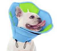 SUNFURA Cono de perro - Cono suave para que los perros dejen de lamer, alternativa al collar electrónico para mascotas después de la cirugía, collar de recuperación ajustable para mascotas para