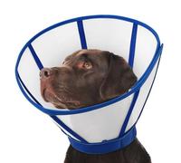 SUNFURA Cono de perro - Conos suaves para perros grandes después de la cirugía, cono cómodo para que los perros dejen de lamer, alternativa de collar electrónico ajustable para la curación de heridas