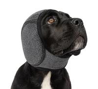 SUNFURA Sudadera con capucha calmante para perros, alivio de la ansiedad, orejas silenciosas para perros, protección contra el ruido, no se mueve, envoltura de cabeza de gato, hematoma para aseo