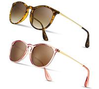 SUNGAIT Gafas de Sol Mujer Hombre Retro Redondas Unisex UV400 Proteccion