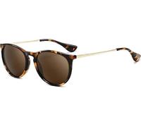 SUNGAIT - Gafas de sol redondas para mujer, estilo clásico retro 1567BWKC-ES