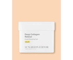 Sungboon Editor Discos para el rostro con colágeno y retinol Deep Collagen Retinol Power Boosting Pad - 150 ml / 100 pads