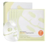 SUNGBOON EDITOR Máscara nocturna de niacina-Vita C de colágeno profundo, 37 gx4ea, colágeno real 2,160,000 PPB con niacinamida y vitamina C, mascarilla hidratante para piel de vidrio, rutina coreana
