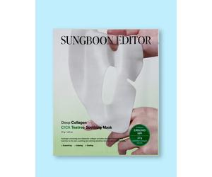 Sungboon Editor Mascarilla calmante de colágeno y centella para el rostro Deep Collagen Cica Teatree Soothing Mask - 37 g / 1 ud