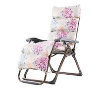 Sungers sill de gravedad cero, sillones reclinables de patio ajustables para interiores al aire libre con silla de patio reclinable de cojín con soporte de función plegable 330 lbs plegables (color: