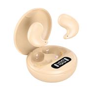 Sungive Auriculares Bluetooth 5.3 para Dormir, Mini intrauditivos Independientes L/R, diseño ergonómico, cancelación Activa de Ruido, Alta fidelidad, compatibles con iOS/Android/PC.(Khaki)