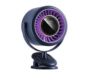 Sungive Mini ventilador con clip 2025-4000 mAh,motor sin escobillas,12h autonomía,6 velocidades,silencioso,LED,USB-C,rotación 360°,temporizador,portátil para escritorio,camping,casa,Azul
