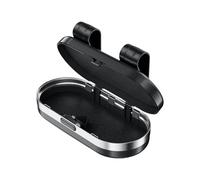 Sunglass Holder For Car, Long-Lasting Sun Visor Eyeglasses Storage Box | 18x4x8cm Dustproof Glasses Storage Box For Polarized Lenses SUV Truck RV Drivers Daily Commuting Long Distance Driving Travel