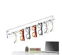 Sunglass Organizer Wall - Acrylic Eyeglass Display Rack, Multiple Pair Storage Design, Space Saving Mount, Clear Protective Holder | Entryway Organization, Bedroom Storage, Living Room Display