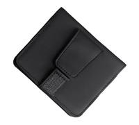 Sunglasses Holder - 10,5 x 8,5 cm | Sun Visor Clips | Magnetic Leather Sunglassês Holdēr for SUV, Truck, Auto, Interior, Insurance, Document