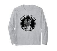 Sunglasses Logo In My Beardie Era Bearded Dragon Lover Manga Larga