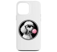 Sunglasses & Pink Bubble Gum Girls Standard Poodle Dog Lover Carcasa para iPhone 13 Pro MAX