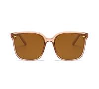 Sunglasses Women Set, Retro Fashion Eyewear Kit, For Beach Festival Use, With Classic Vintage Frame Design Feature, UV Protection Outdoor Glasses System, Driving Fishing Travel Style Accessory, Tea
