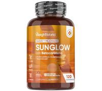 Sunglow Betacaroteno Complex - 120 Comprimidos Zinc, Yodo, Vitamina B2, B3