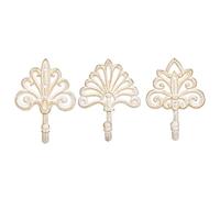 Sungmor Ganchos de pared de hierro fundido vintage, paquete de 3 perchas decorativas de pared, toallero, ganchos colgantes de pared de estilo rústico para abrigos, sombreros, toallas, bolsas