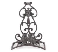 Soporte de manguera de jardín de hierro fundido resistente de Sungmor, percha de manguera de agua montada en la pared, estante de manguera de agua decorativa, soporte de manguera de pájaro encantador